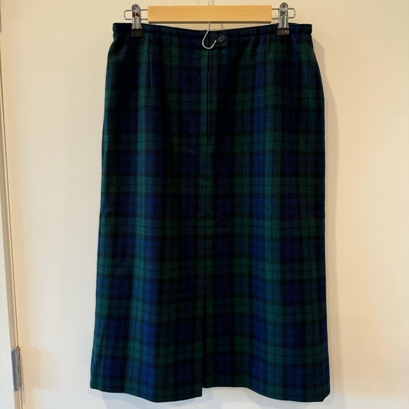 Pendleton Vintage Wool Plaid Pencil Skirt size 16 - Picture 6 of 15